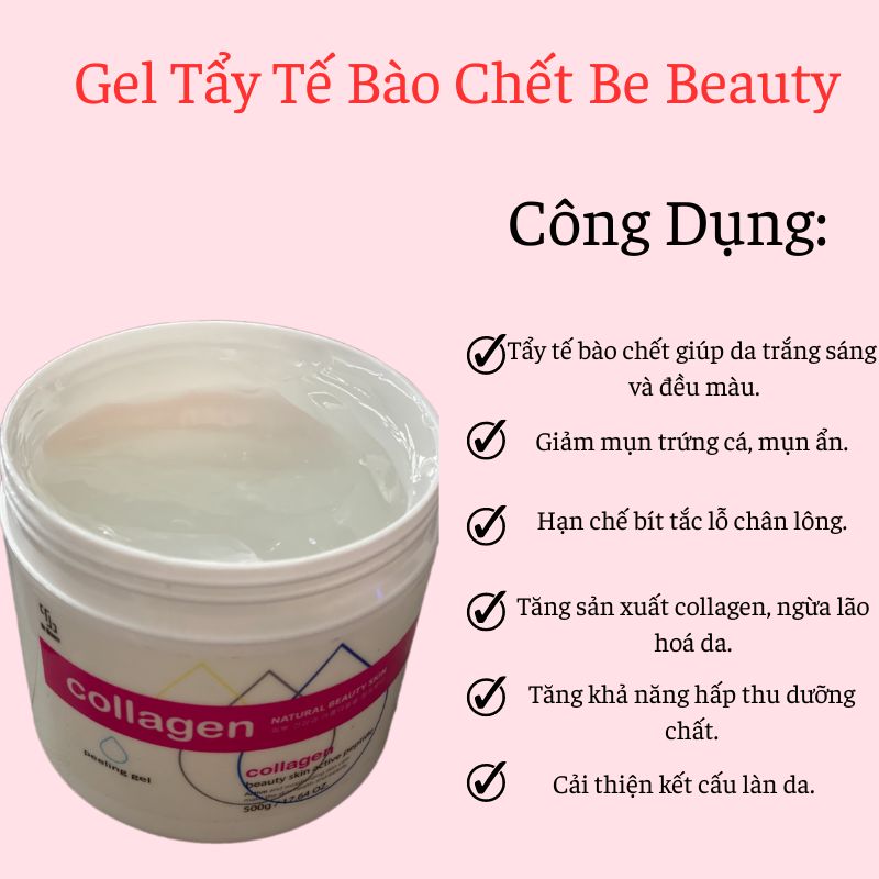 Gel Tẩy Tế Bào Chết Be Beauty hũ 500gr Cho Da