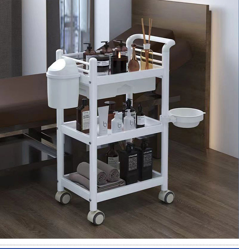 Xe Đẩy khung hợp kim đựng dụng cụ cao cấp có bánh xe, hộc tủ