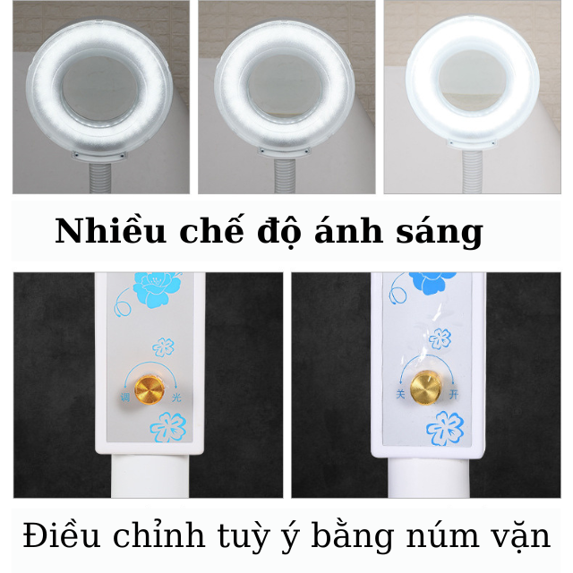 Đèn led chân nhẹ - điều chỉnh độ sáng 120 bóng siêu sáng - Bảo hành 6 tháng