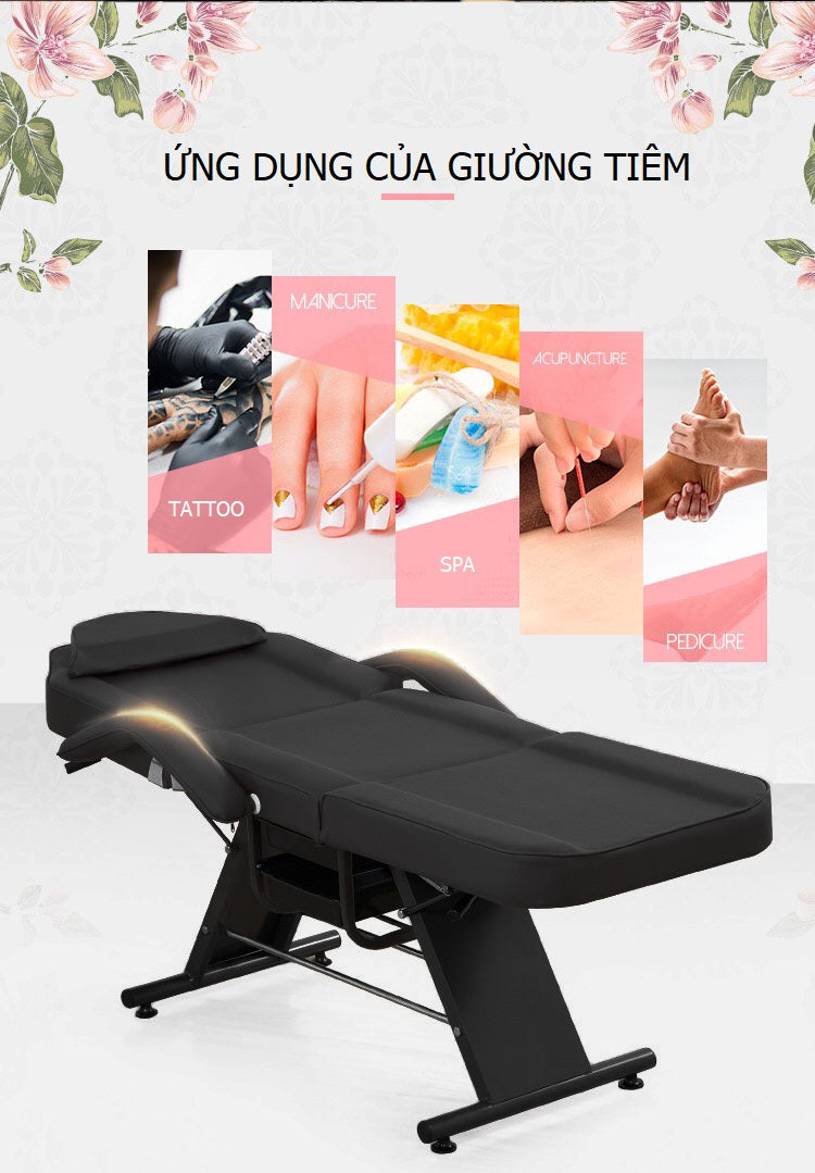 Giường tiêm filler Nhập Khẩu, giường phun xăm, giường spa nhập khẩu loại 1