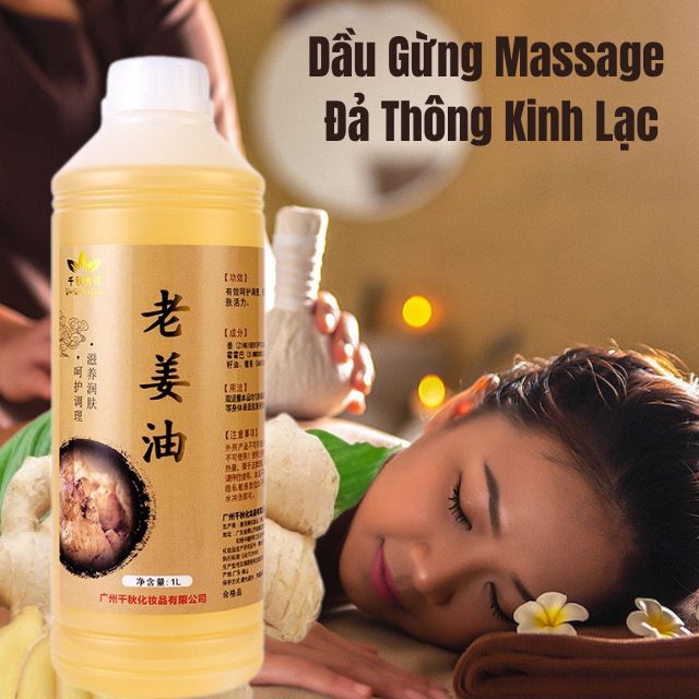 Tinh Dầu Gừng Massage Giảm Đau Nhức Xương Khớp