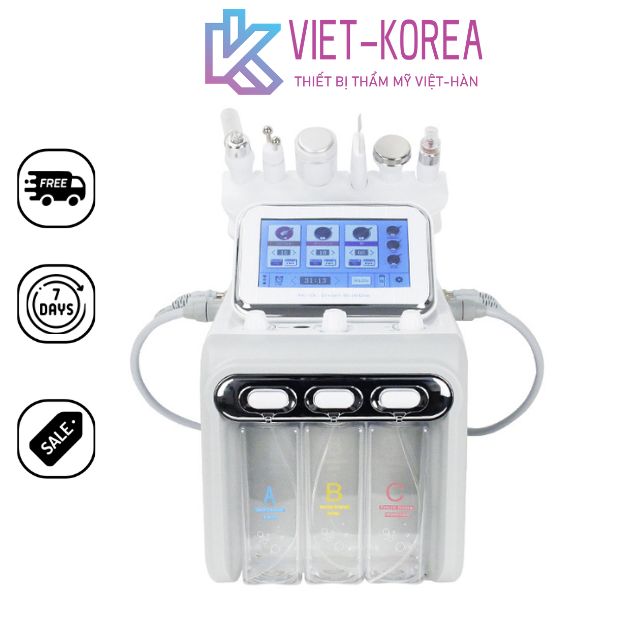 Máy chăm sóc da 6in1 Aqua h2o2 - Bảo hành 6 tháng