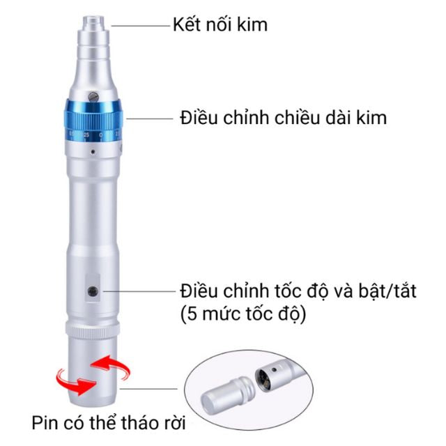 Máy Cấy Trắng Cao Cấp DR PEN A6 Chính Hãng