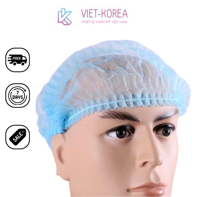 Mũ trùm y tế trùm đầu túi 100 chiếc
