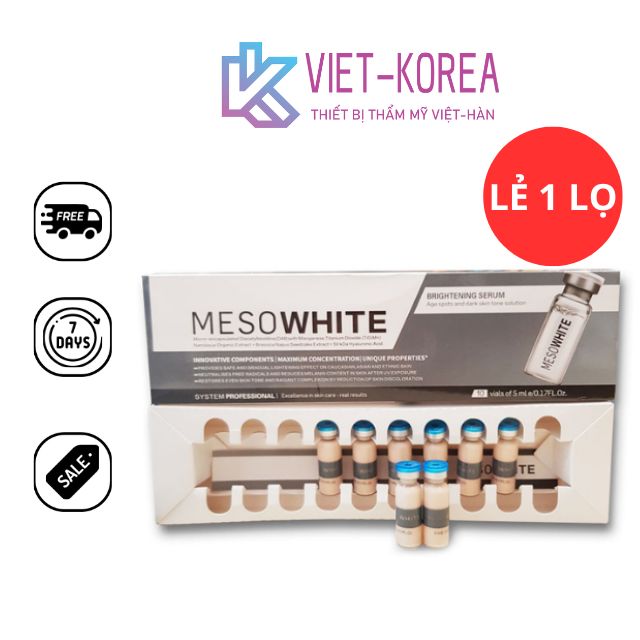 cấy phấn MESOWHITE lẻ 1 lọ dùng thử