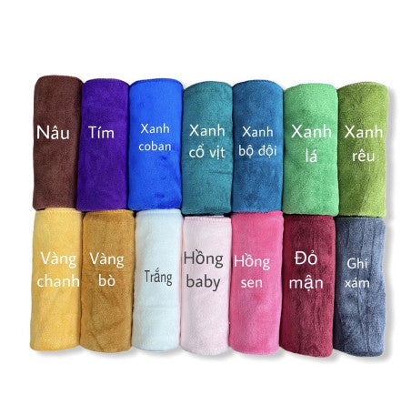 Khăn gội đầu, lau tóc loại dày thấm nước tốt