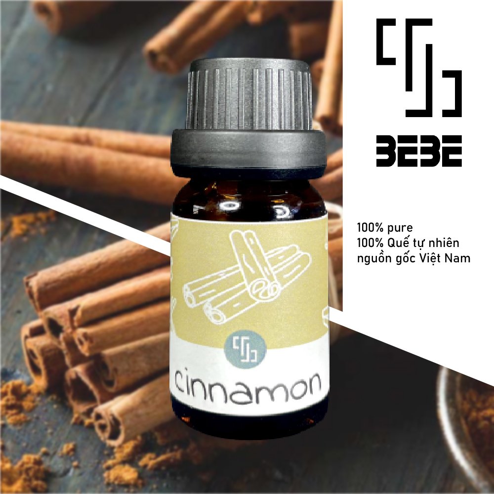 Tinh Dầu Quế Nguyên Chất, Quế Rừng Xanh, Lọ 10ml,Giúp Sạch Không Khí, Khử Mùi