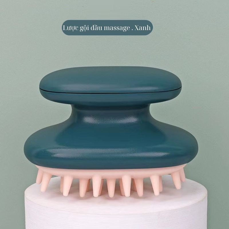 Lược Gồi Đầu Silicon Massage Làm Sạch, Tẩy Tế Bào Chết Cho Da Đầu