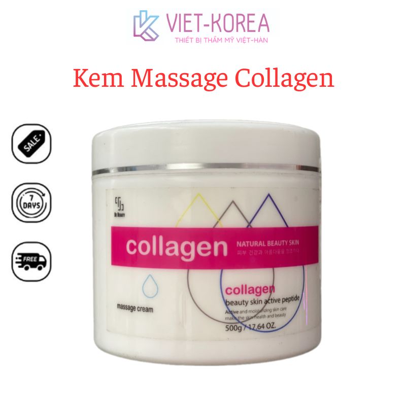 Kem Massage Be Beauty 500gr Hỗ trợ Tăng Sinh Collagen Dưỡng Trắng Da