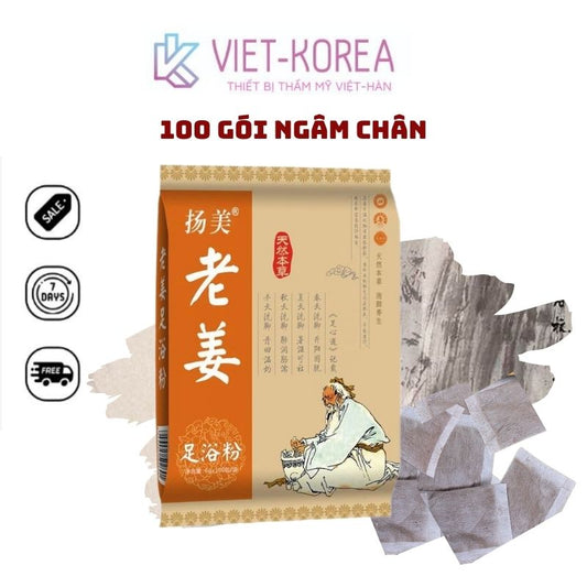 (1 Bịch 100 Gói) Thảo Dược Ngâm Chân Thải Độc Bàn Chân, Giảm Đau Nhức