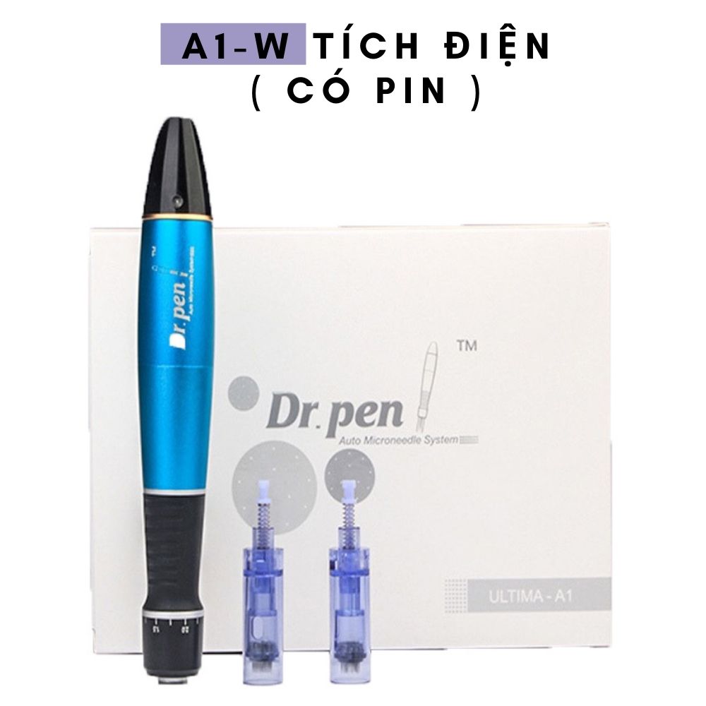 Máy Phi Kim Dr Pen Dây Cấy Bột Tảo Cấy Trắng Da Mờ Thâm Sạm Da A1-C