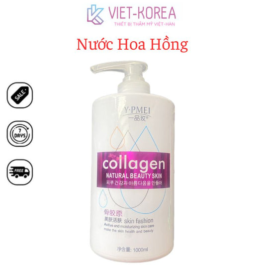 Nước Hoa Hồng Dưỡng Ẩm Lằm Trắng Sáng Da Be Beauty Chai 1000ml