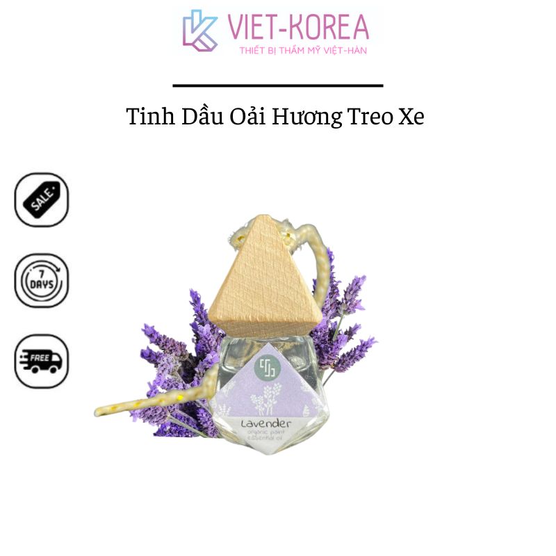 Tinh Dầu Oải Hương Khử Mùi Treo Xe Ô Tô Chiết Xuất 100% Từ Thiên Nhiên