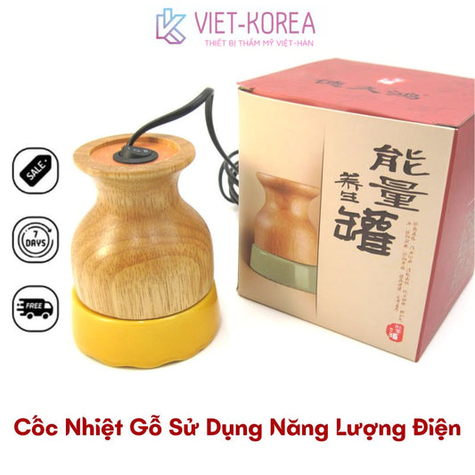 Cốc Nhiệt Gỗ Massage Cổ Vai Gáy Đả Thông Kinh Lạc