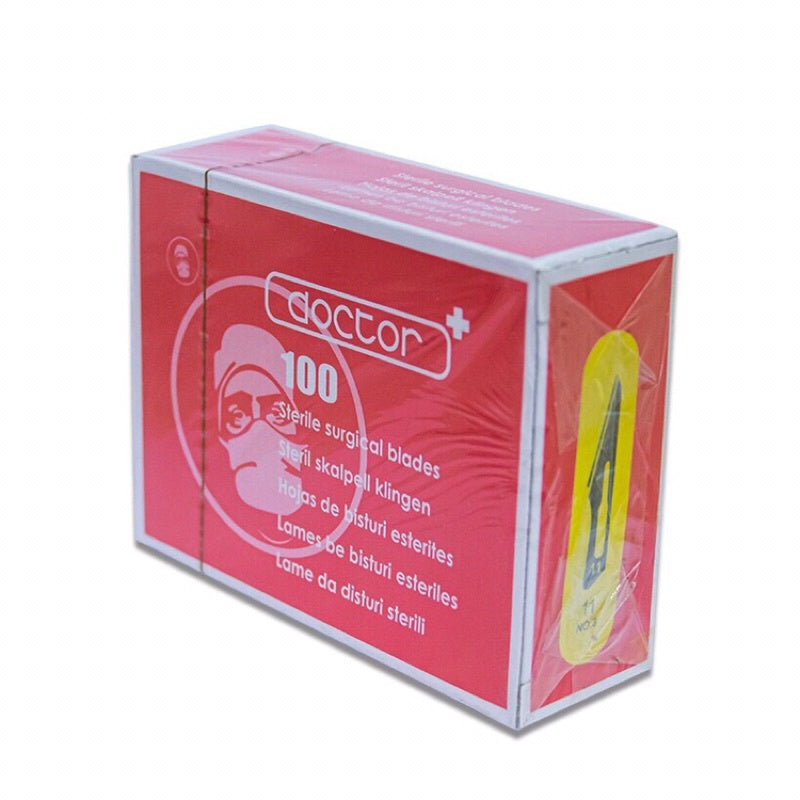 HỘP 100 LƯỠI DAO MỔ DOCTOR - DAO RẠCH MỤN SỐ 11