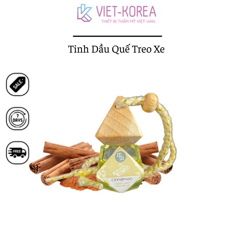 Tinh Dầu Quế Khử Mùi Treo Xe Ô Tô Chiết Xuất 100% Từ Thiên Nhiên