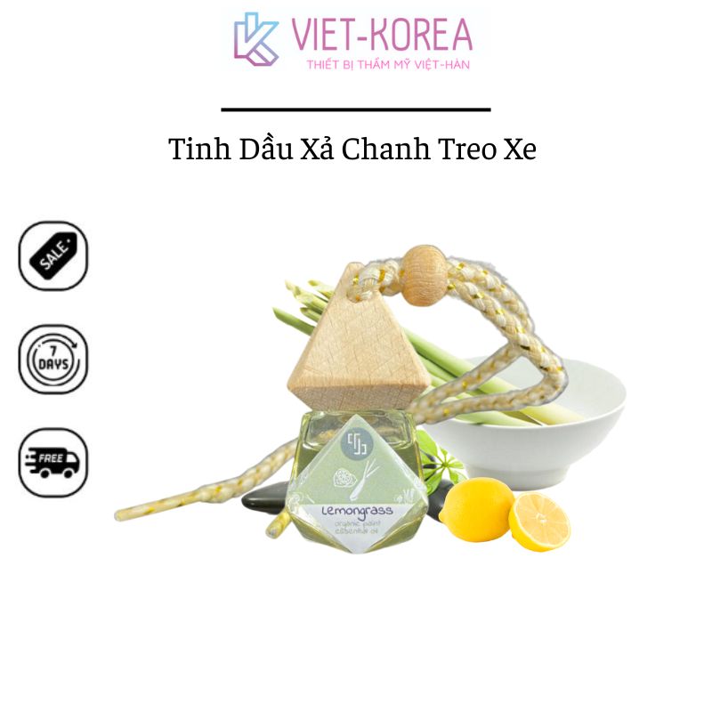 Tinh Dầu Xả Chanh Khử Mùi Treo Xe Ô Tô Chiết Xuất 100% Từ Thiên Nhiên