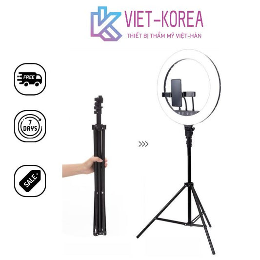 Đèn LiveStream HQ 18 - 45CM 1 Kẹp + 3 Chế Độ + Chân 2m - Bảo hành 6 tháng