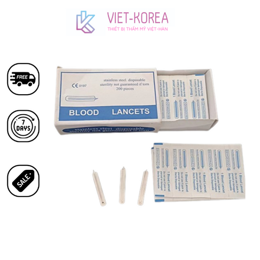 Kim Chích Mụn Blood Lancets Chống Gỉ Loại Tốt Hộp 200 cái