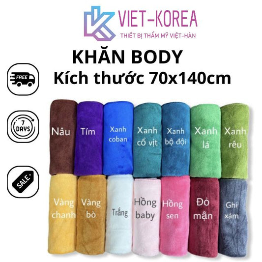 Khăn body quấn người, khăn tắm spa, khăn đắp người