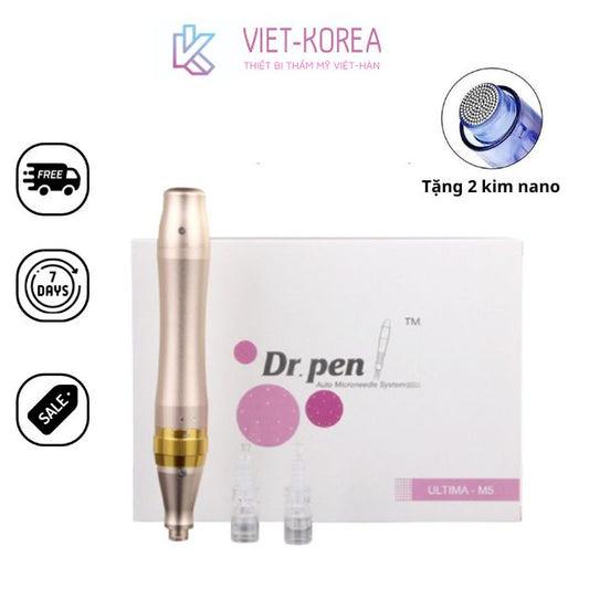 Dr Pen M5 Vàng Tích Điện Cấy Trắng Cấy Tảo