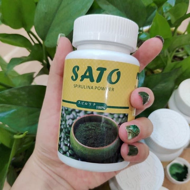 Bột Tảo Sato Cấy Nano Tảo Xoắn Phi Kim Tảo