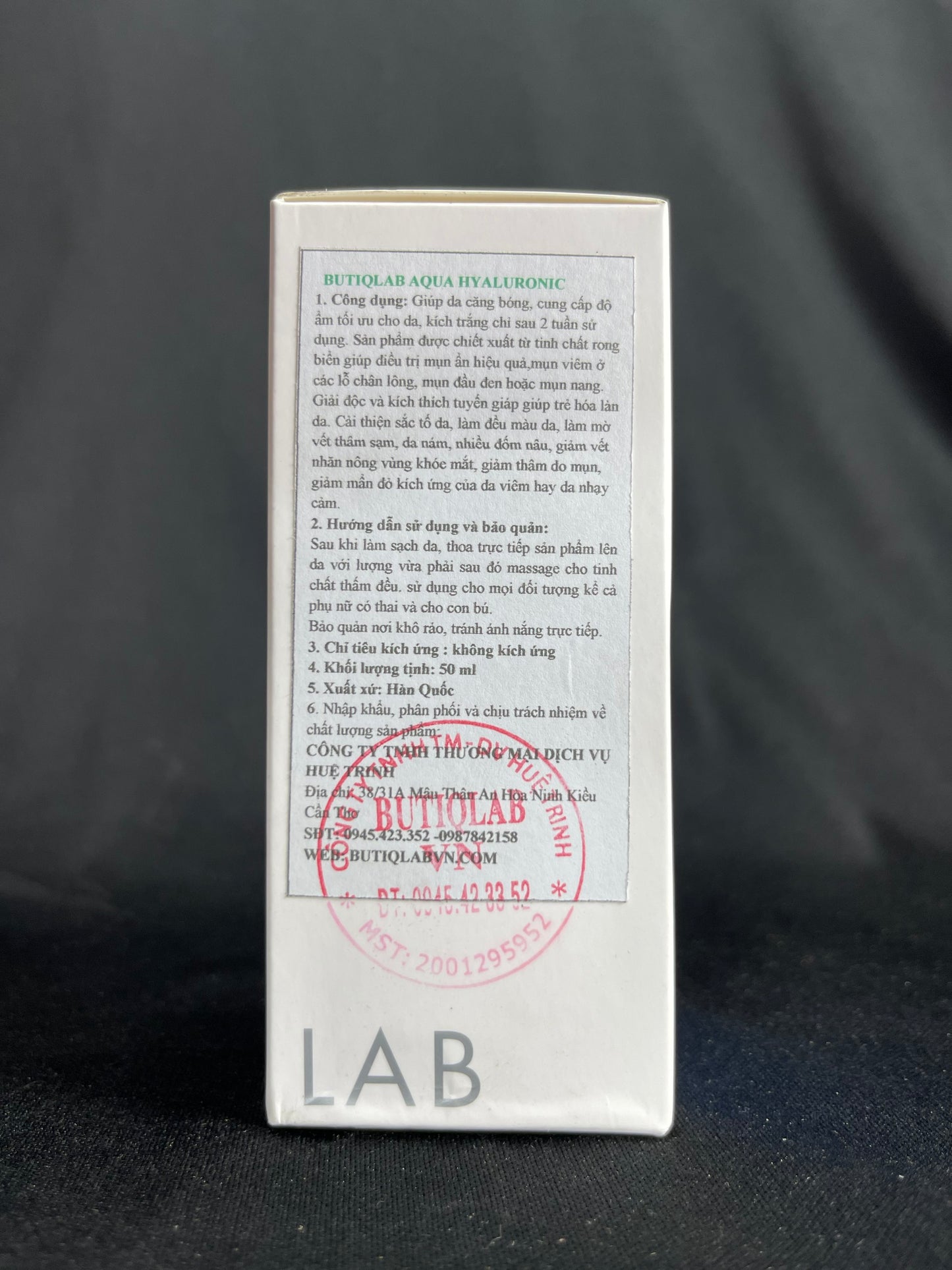 Serum Aqua Hyaluronic Butiq Lab Hàn Quốc